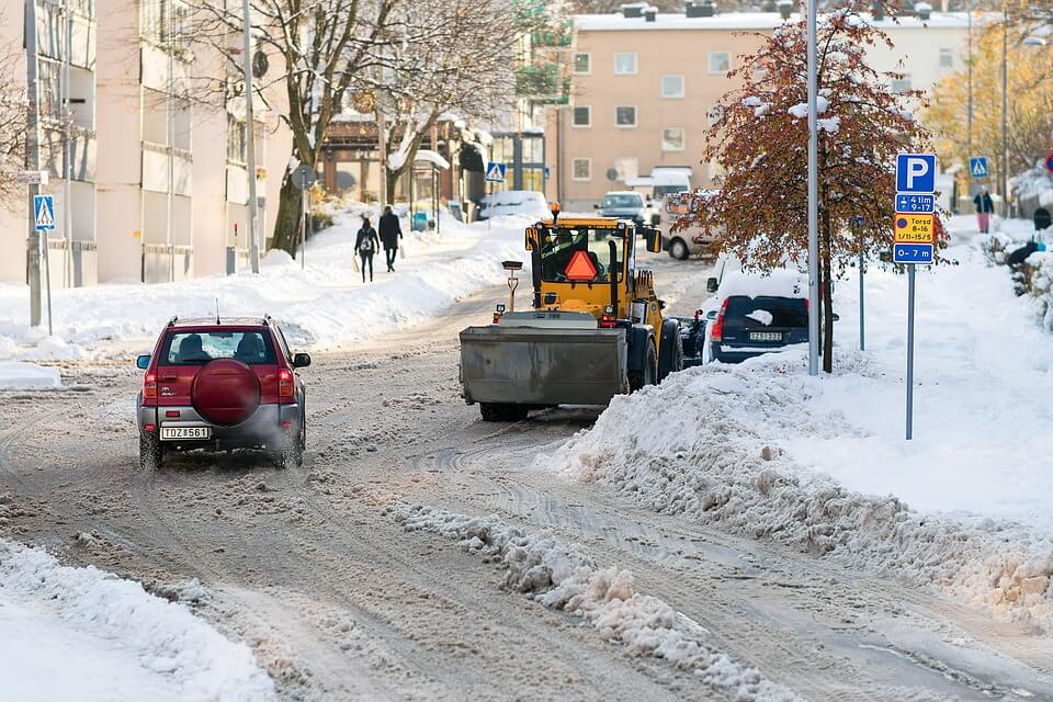 concrete products melting snow